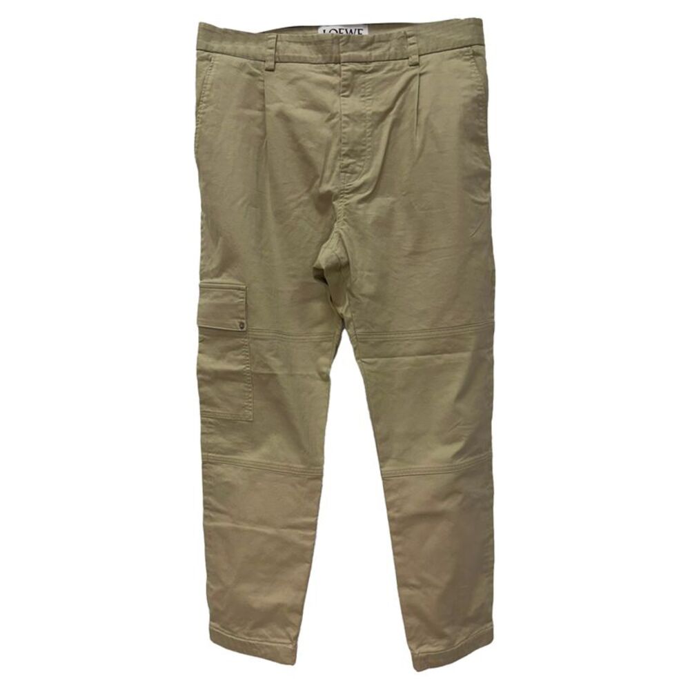 Loewe Cargo Pants in Beige Cotton